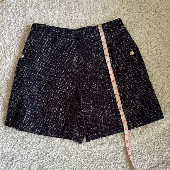 Maje Tweed Skort Skirt Shorts Navy Blue Size 40 Large EUC - Picture 10 of 10